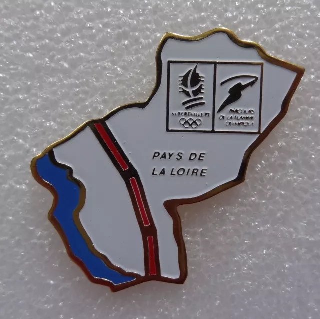 Pin's Jo Jeux Olympique Albertville 1992 Région de France PAYS DE LA LOIRE #bte