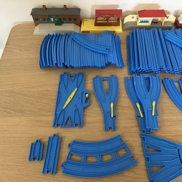 TOMY Blue Tracks 110+ Lot Thomas & Friends Trackmaster Motorised Railway Trains 2