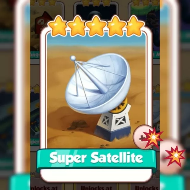 Super Satellite *** Coin Master Game Card. Get Card Immediately.