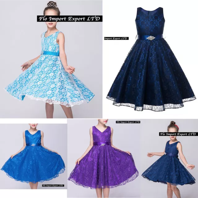 Vestito Bambina Abito Cerimonia Elegante Girl Party Princess Dress CDR057 ABV