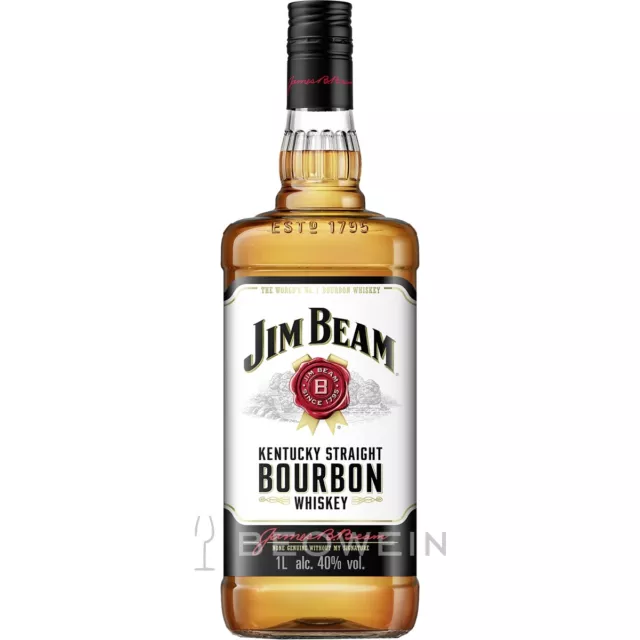Jim Beam White Label 1,0 l Kentucky Straight Bourbon Whiskey, 40%vol, Whisky
