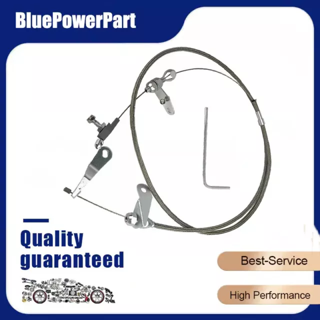 For Ford C4 Stainless Braided Kick Down Cable Transmission Kickdown Trans C-4 C4