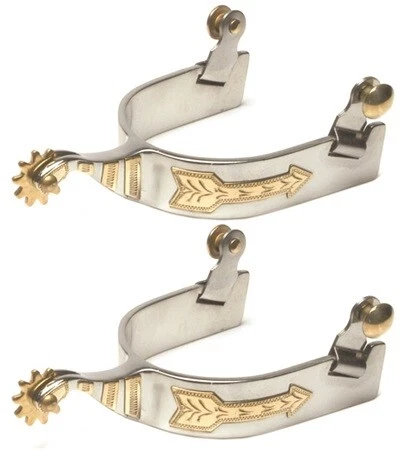 Jacks 11058 Stainless Steel Roper Spurs