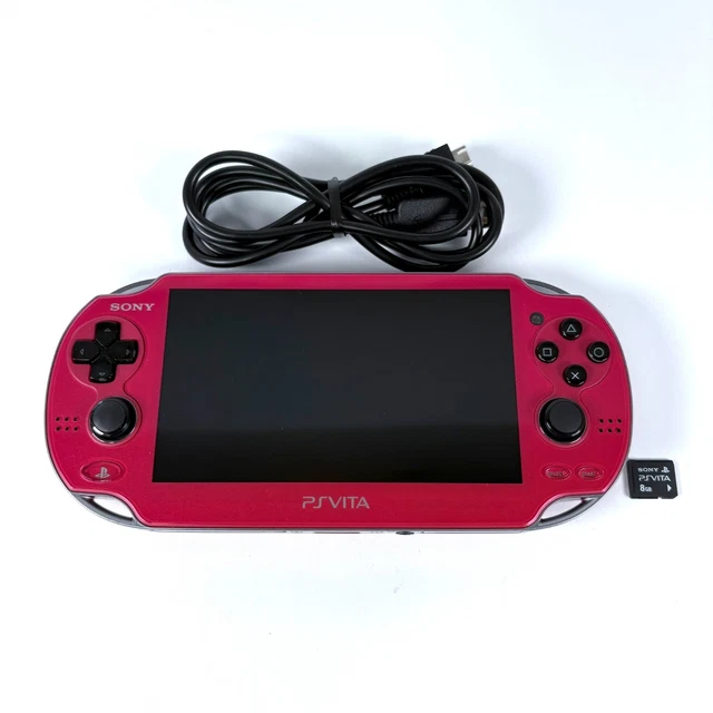 PS Vita PCH-1000 Cosmic Red Wi-Fi OLED w Chargeur Console Body Hobby