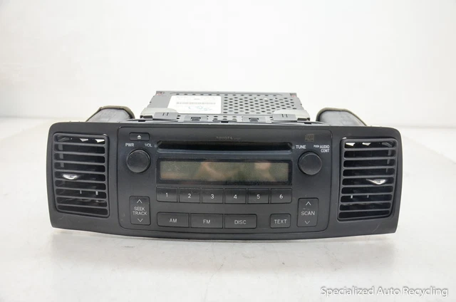 2006 TOYOTA COROLLA OEM CD Player Radio Receiver 86120-02430