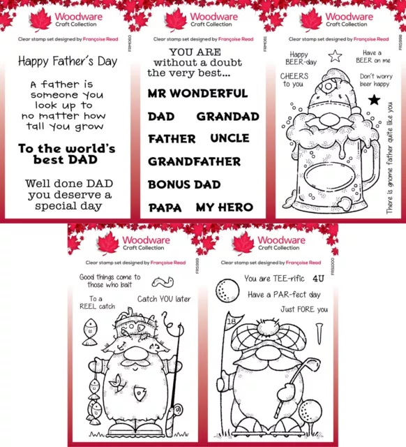 Woodware Clear Stamps - Father's Day by Francoise Read - Creative Expression