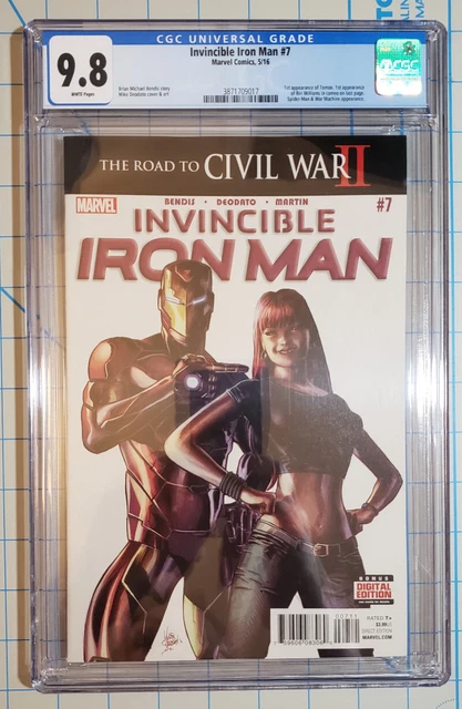 Invincible Iron Man 7 CGC 9.8 Riri Williams MCU