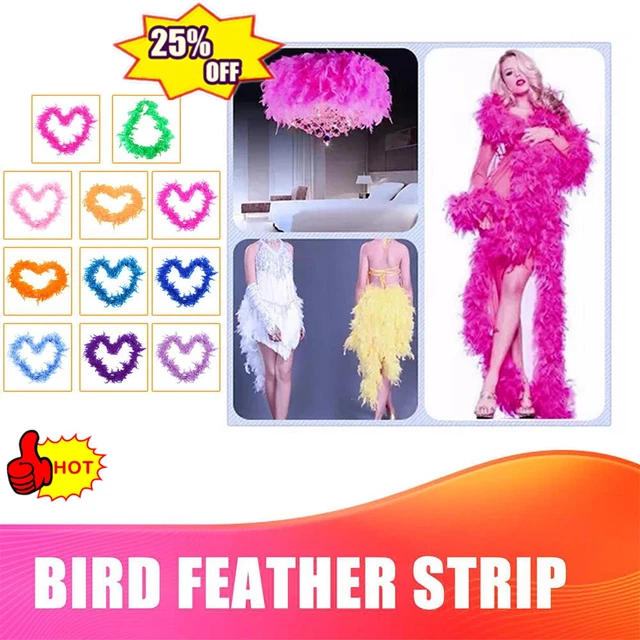 Abito elegante 2M in piuma boa danza burlesque spessore 11 colori