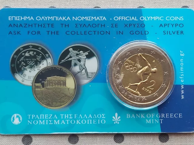 2 euro 2004   Griechenland  "Athen 2004"  ,coincard.