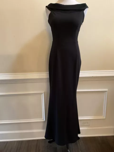 Katie May Legacy Black Off The Shoulder Sleeveless Trumpet Gown Dress Size 8