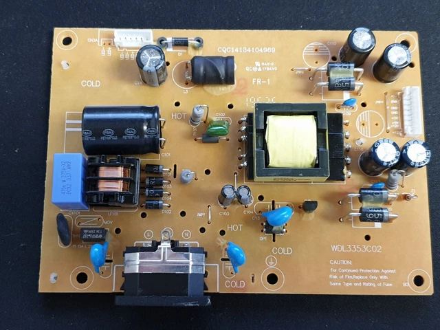 Hannspree HP248PJB Monitor Power Supply Board WDL3353C02