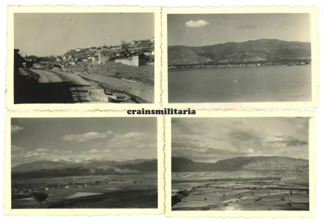 11x Orig Foto Vormarsch 9.PD in Griechenland Mazedonien 1941 Volos Skopje Servia