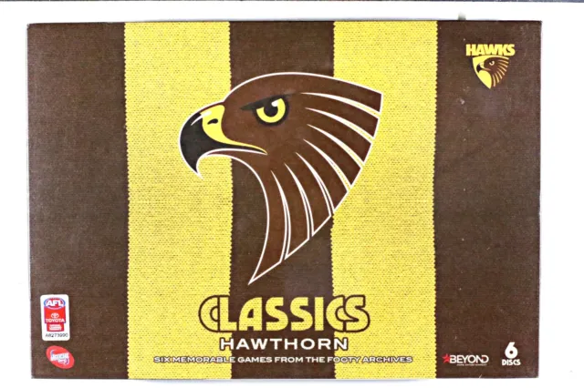 AFL Classics - Hawthorn Hawks (6 Disc Set) Region 4 DVD New Sealed 6 Games