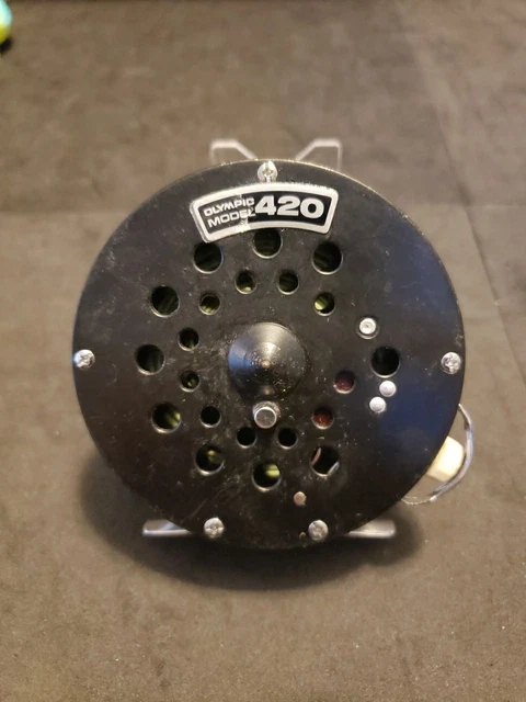 VINTAGE OLYMPIC 420 Fly Fishing Reel, Made in Japan $38.28