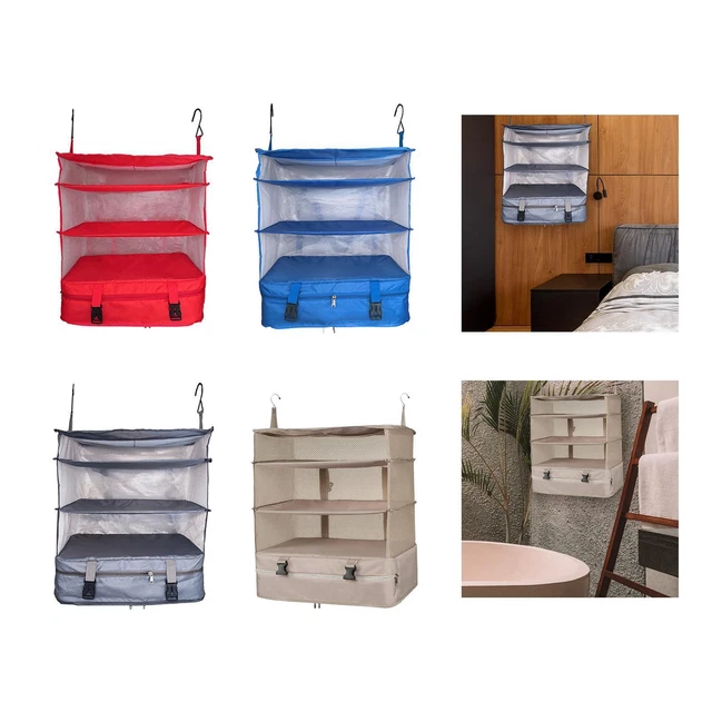 Hanging Travel Shelves Suitcase Travel Bags Packing Luggage Organizer Hanging