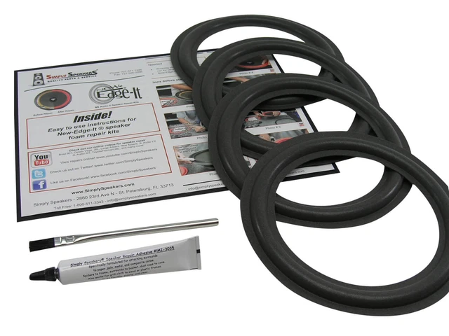 8" Speaker Foam Woofer Surround Repair Kit – Acoustic Research AR 18 16 8 – Includes Glue – UK