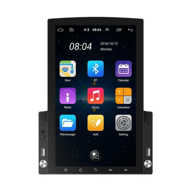 2Din Android10.1 9.7 Bluetooth USB Player &Camera Vertical Car Stereo Radio GPS