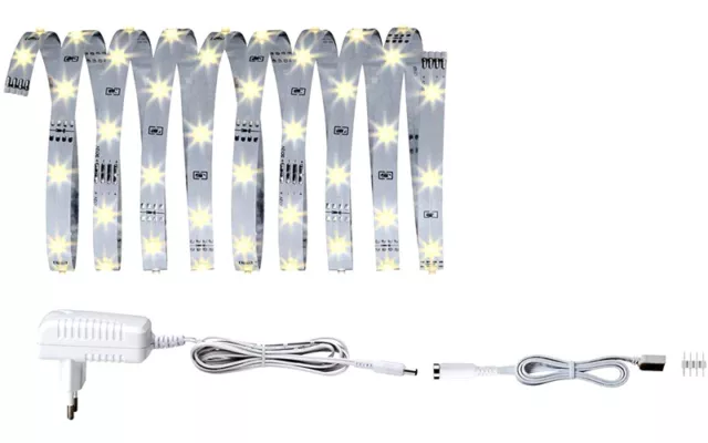Kit Set Completo Striscia Led 3 Metri + Spina 12V Alimentatore Luce Dimmerabile