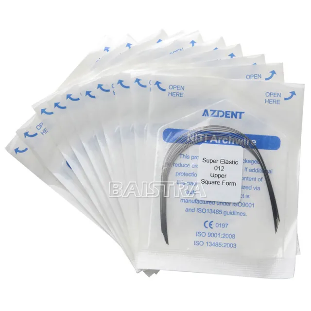 Dental Ortho Niti Arch Wire 012Lower/Upper Super Elastic Square Form AZDENT
