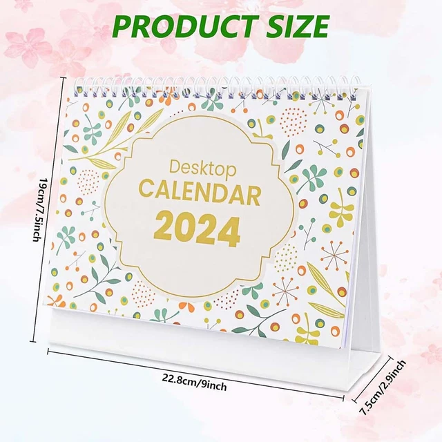 2024 DESK CALENDAR Desktop Calendar Monthly Planner Planning Organizing