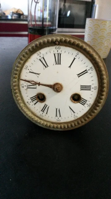 Meccanismo Di Pendolo Orologio Antico Francia XIX Em Secolo O