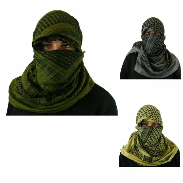 Shemagh Military Army Cotton Heavyweight Arab Tactical Desert Keffiyeh Scarf