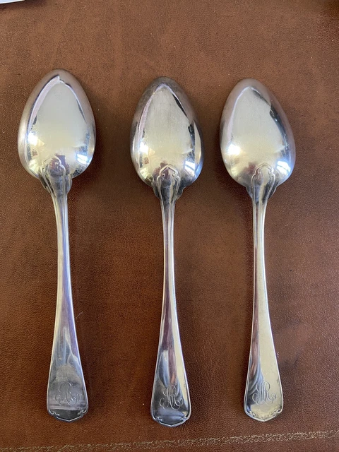 Lot de 12 Cuillères de Table contour vintage - 20,5 cm