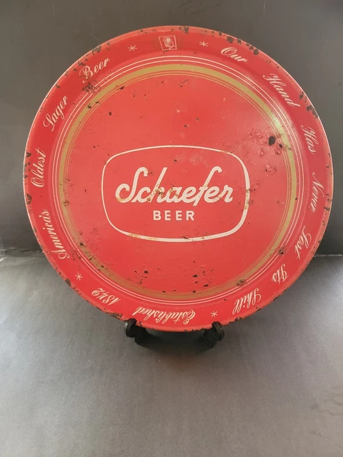 Vintage Schaefer F&M Brewing Co Brooklyn & Albany NY Serving Tray Good Condition