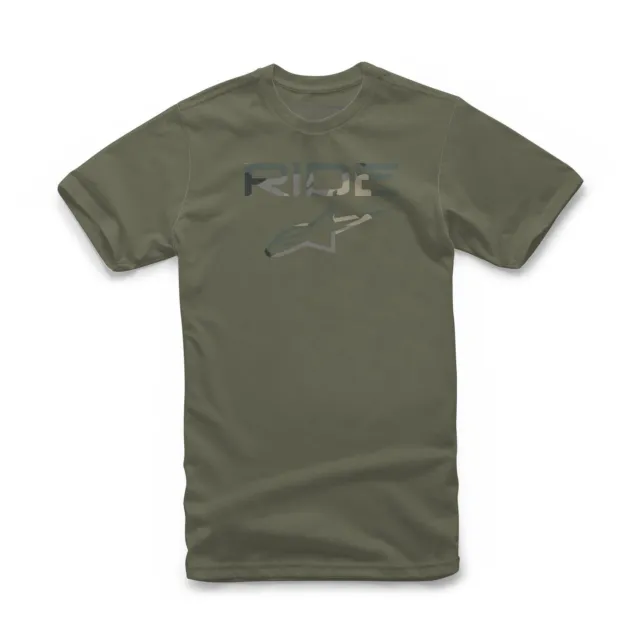 Alpinestars Ride 2.0 Camo Mens Short Sleeve T-Shirt Camo/Military