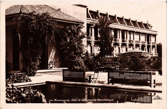 CPA AK MARRAKECH - Hotel de la Mamounia Transatlantique MOROC (669264)