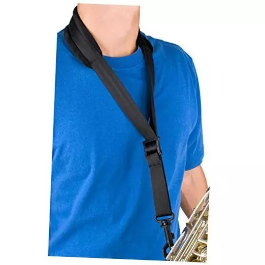 A310P 22-Inch Padded Saxophone Neck Strap with Swivel Snap Black Regular