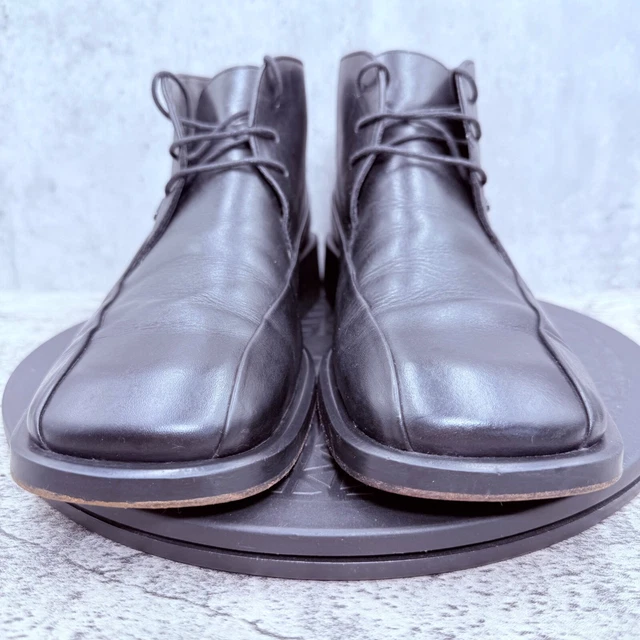 TED BAKER BOOTS Men's Size UK 8 Black Leather Lace Up Dress Ankle