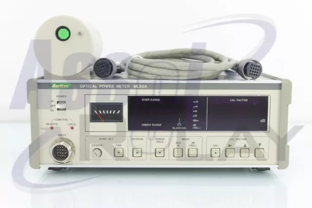 Anritsu ML93A Optical Power Meter with MA96A Power Sensor - Fully Calibrated