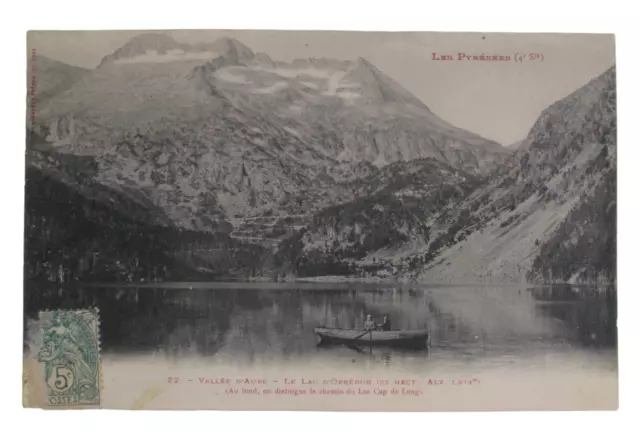 CPA ♦ Carte Postale Les Pyrénées Vallée d'Aure le lac d'Orrédon