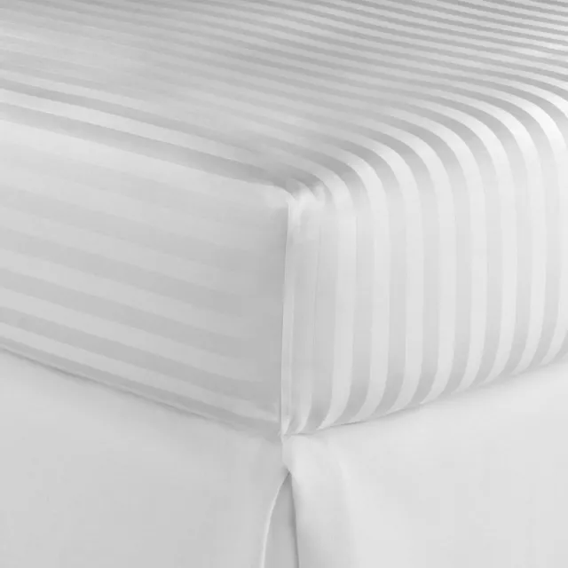 Extra Deep White  Fitted Sheet 200Tc 100% P Cotton Single Double Super King Size