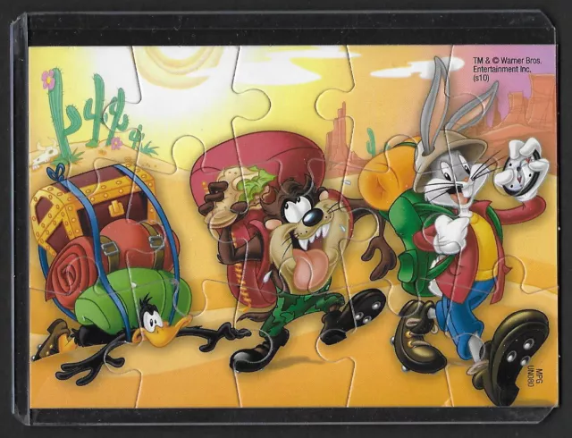 Jouet kinder Looney Tunes puzzle 2D UN080 France 2010 + étui de protection +BPZ