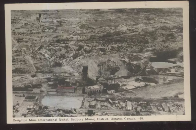 @1930s RPPC photo postcard Frood Mine Sudbury Canada @1930s RPPC photo postcard Frood Mine Sudbury Canada