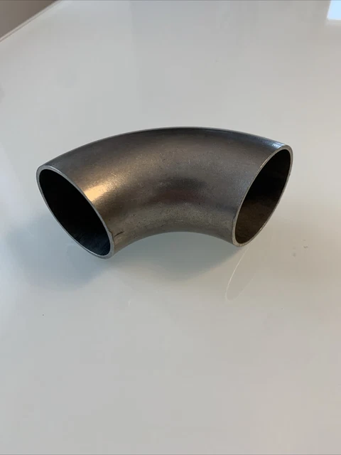 Curva A Saldare Acciaio Inox 90° – 48,4x2,0 Mm Per CNC, Hobby, Moto, Barca - Foto 3