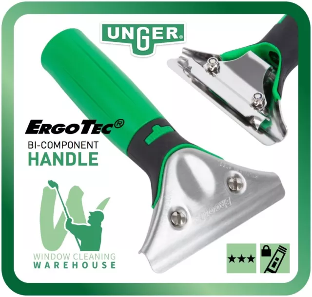 Unger ErgoTec Handle Traditional Window Cleaning Squeegee Ergo Tec Quick Change