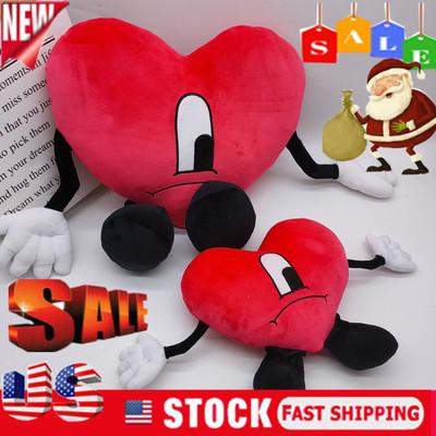 bad bunny heart plush