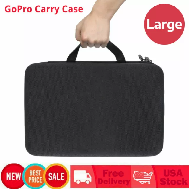 LARGE Hard Case For Gopro Hero Cameras | Shockproof Storage Carry Case