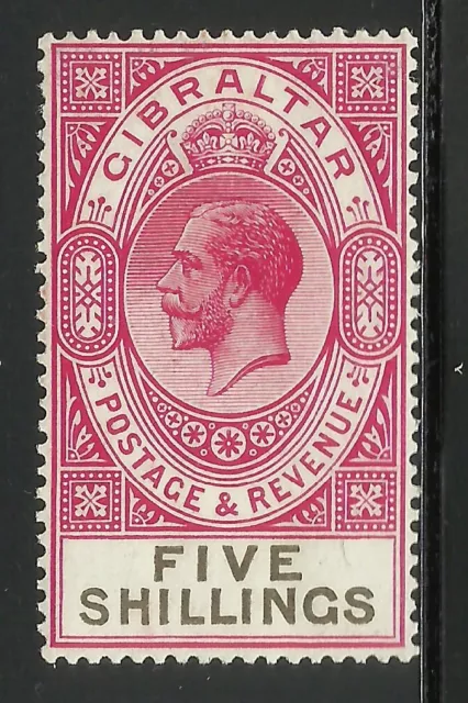 GIBRALTAR Old GV SG105, 5s Carmine & Black, M MINT. Great Condition