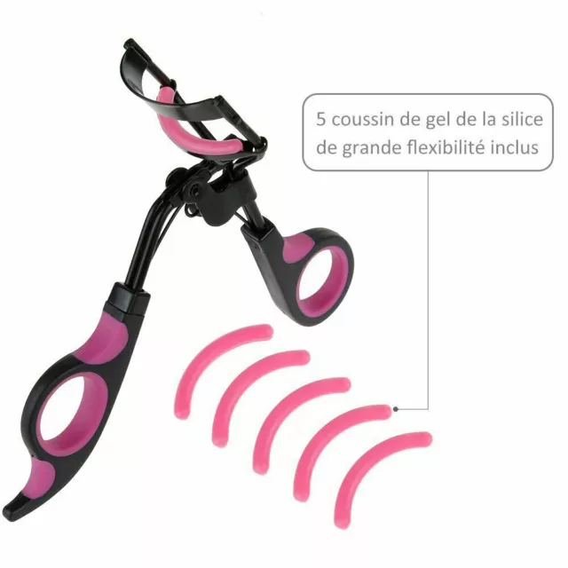 Recourbe Cils Eyelash Curler + 5 recharge silicone inclus