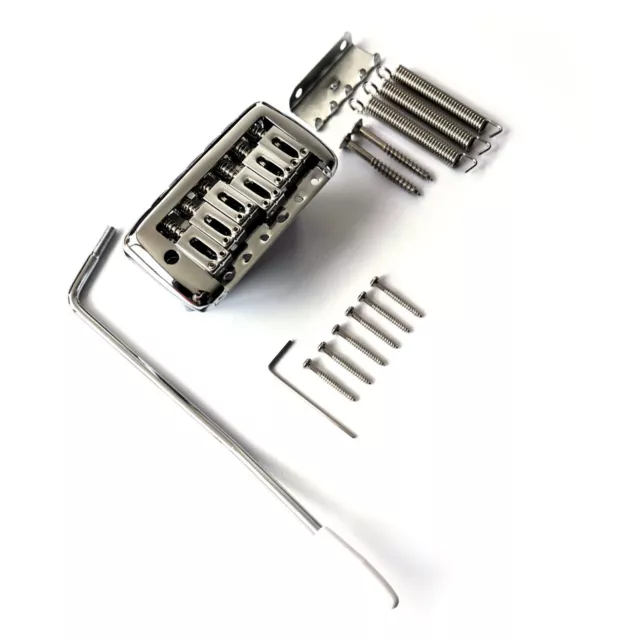 Stratocaster Guitar Bridge Tremolo Kit Retro Vintage Bridge Strat – Chrome