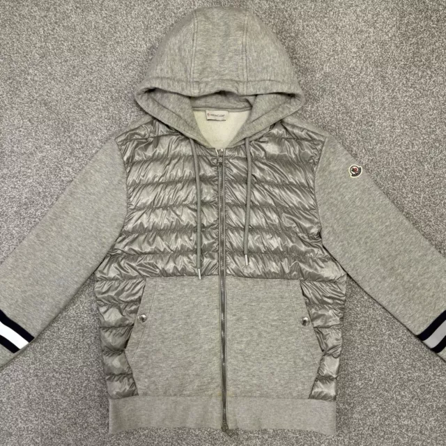 MONCLER MAGLIA CARDIGAN Grey Size Medium Fits Small 100 Authentic 195.00 PicClick UK