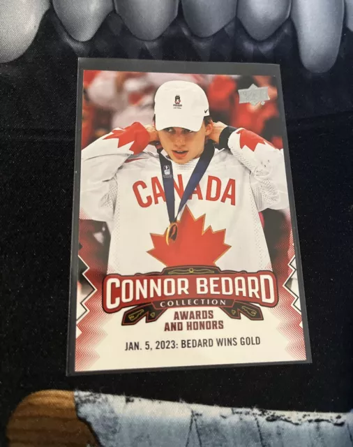 202324 UPPER DECK Connor Bedard Collection Awards and Honors Rookie RC