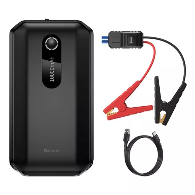 Baseus 10000mAh Car Jump Starter Battery Charger 12V Booster Power Bank 1000A