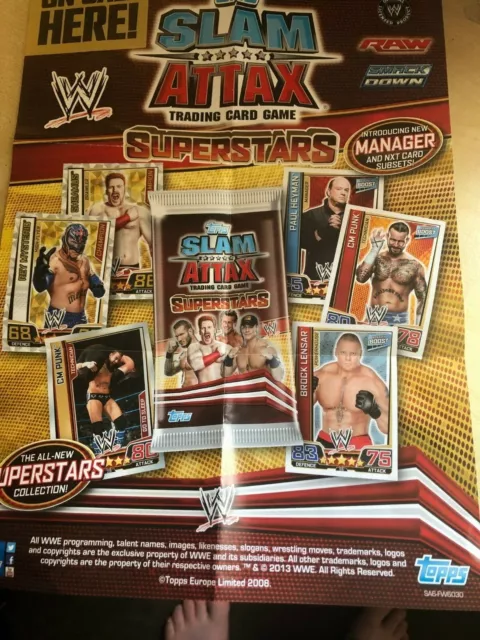 NEW WWE Slam Attax Superstars Pick your Champion Cards 2013-14
