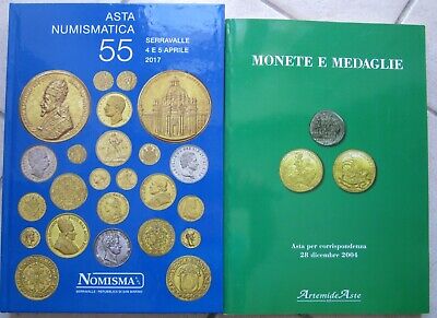 Lotto 2 Cataloghi d'aste monete,medaglie Italia meridionale:Nomisma+Artemide 