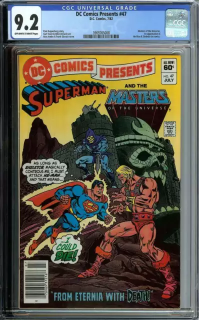 Dc Comics Presents #47 Cgc 9.2 Ow/Wh Pages // 1St App He-Man + Skeletor 1982